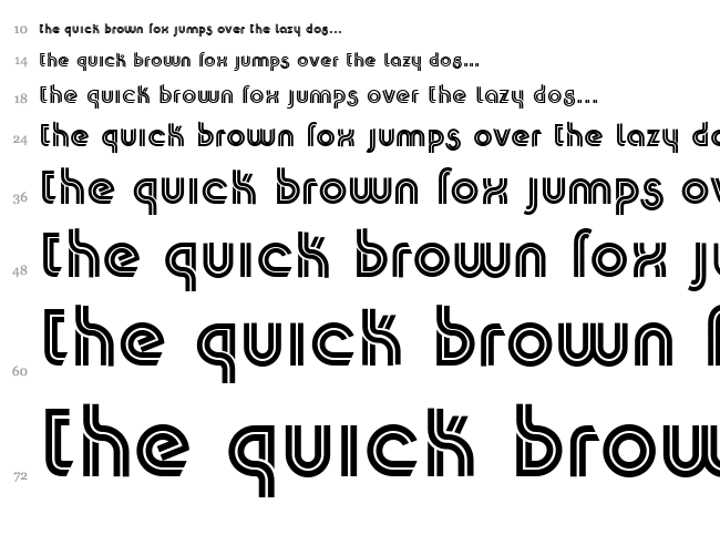 K22 Plural font waterfall